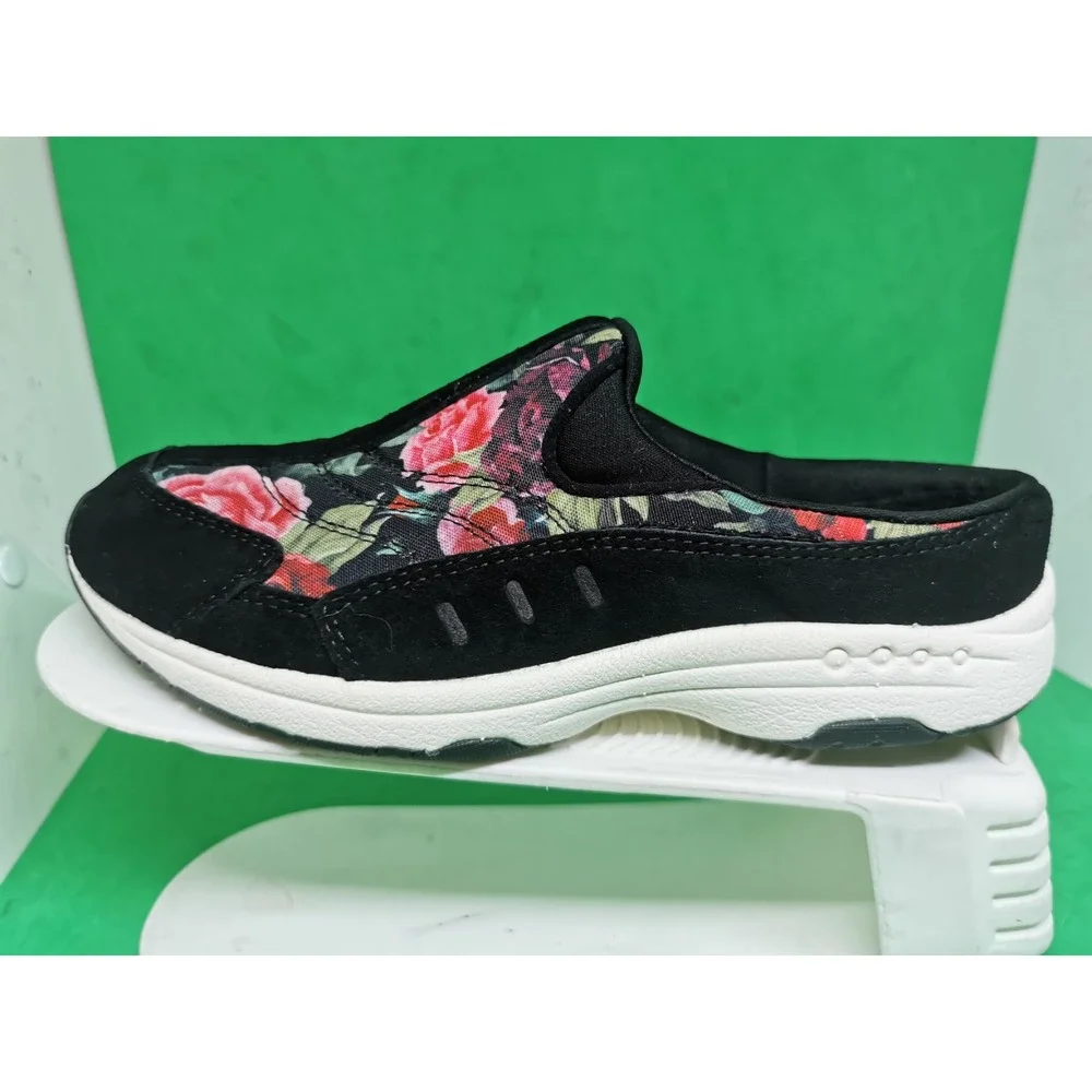 Easy Spirit Women's Rose Flower Slip On Settime TravelTime Mule Clogs Size 6 M